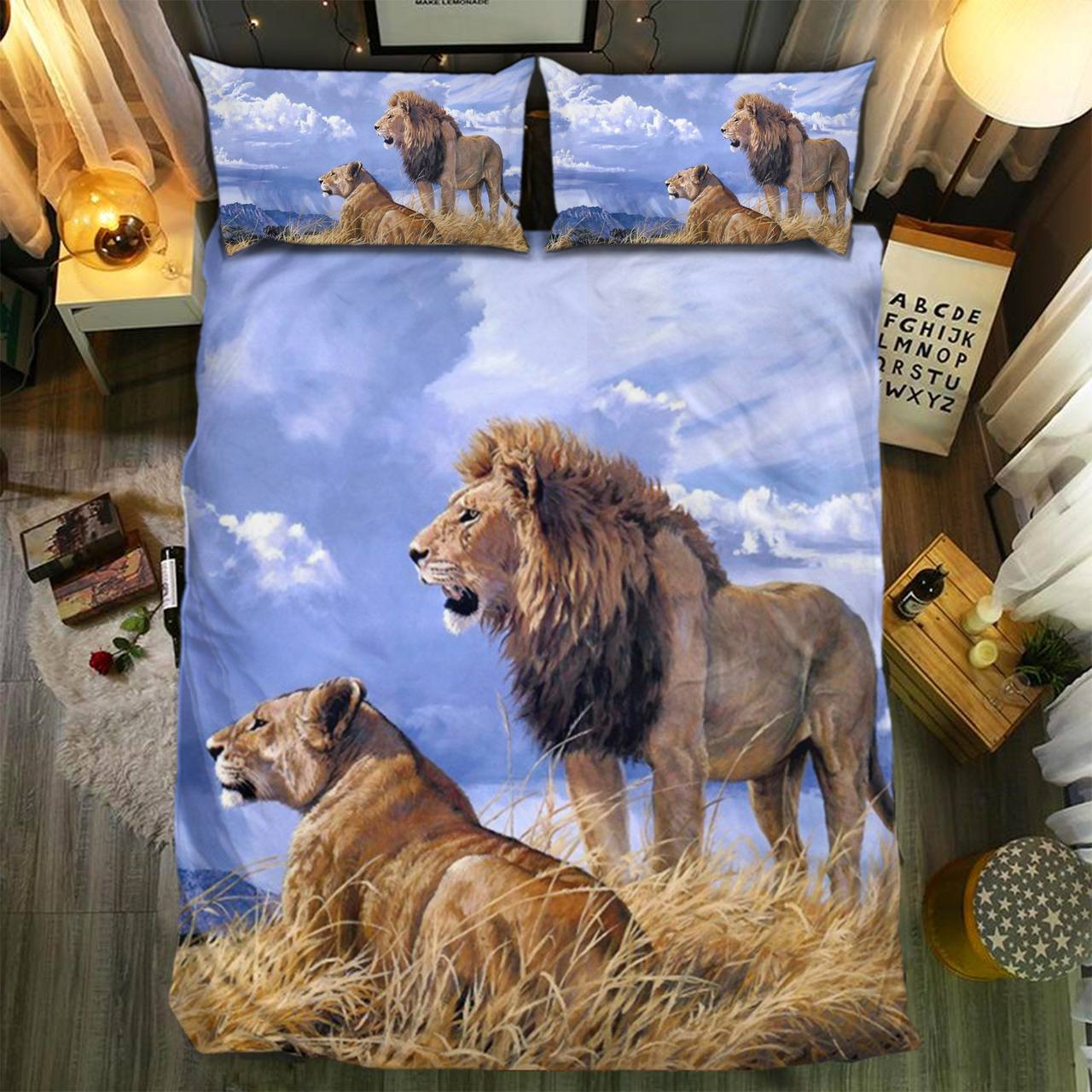 pecial Lion Collection 28080413D Customized Duvet Cover Bedding Sets