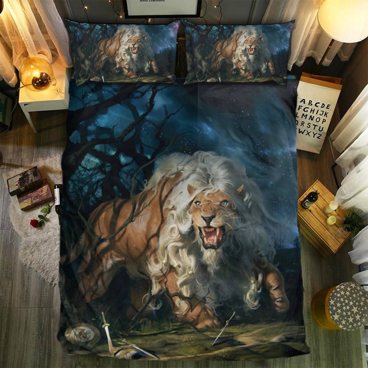 pecial Lion Collection 2808123D Customized Duvet Cover Bedding Sets
