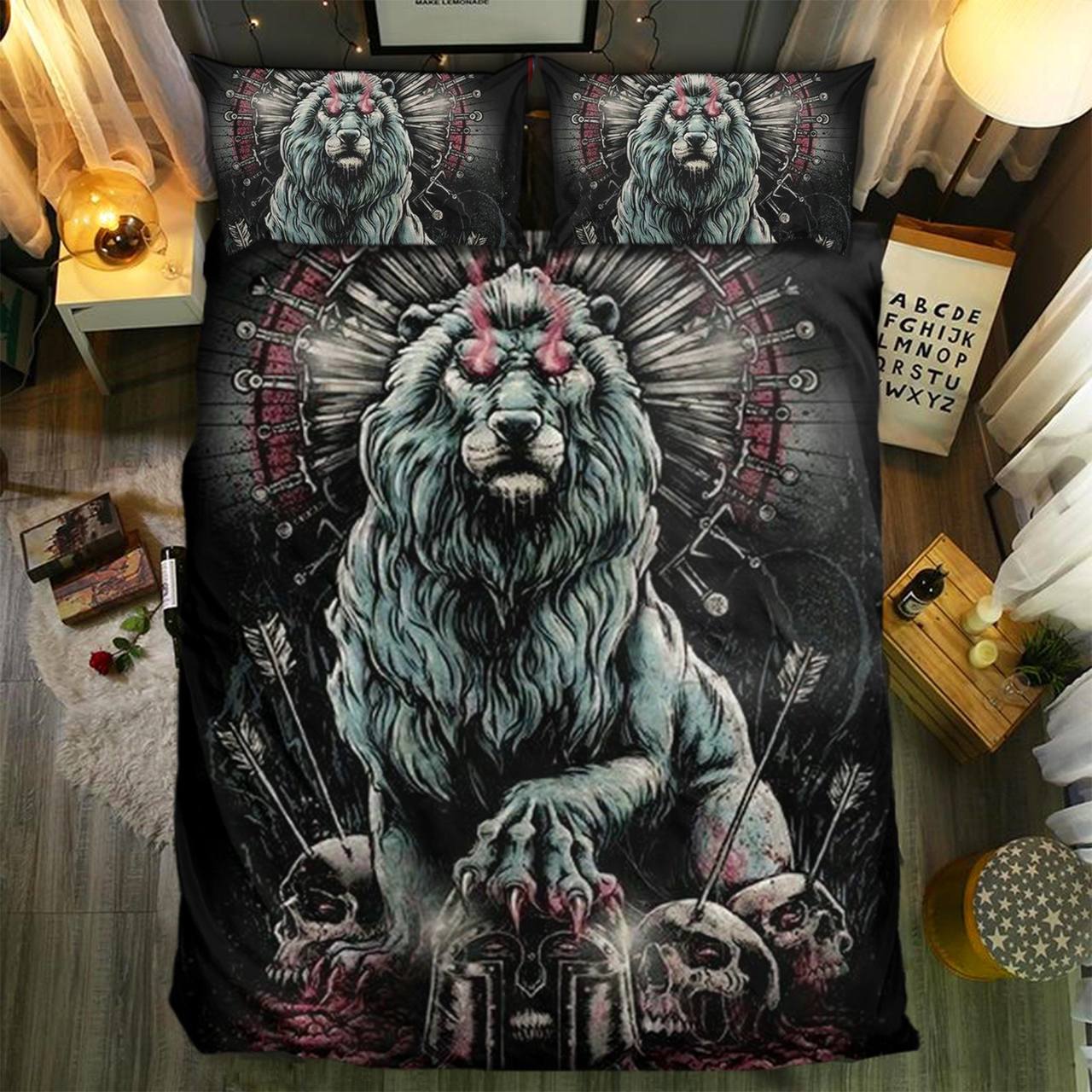 pecial Lion Collection 2808153D Customized Duvet Cover Bedding Sets
