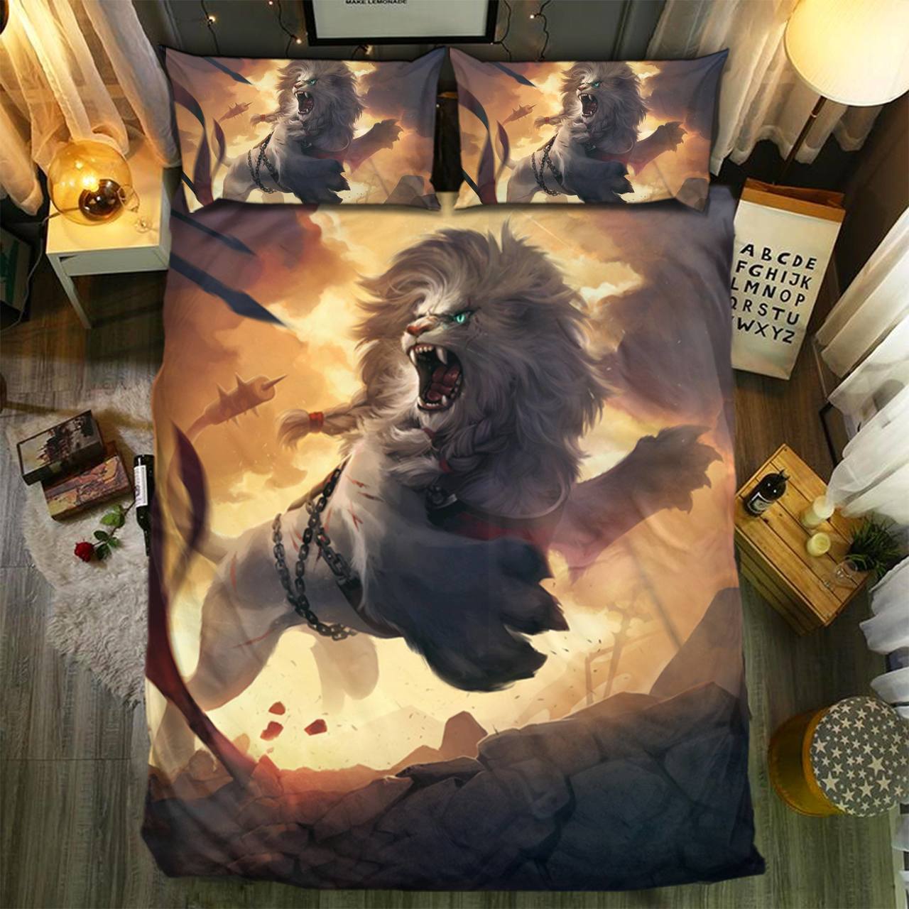 pecial Lion Collection 2808183D Customized Duvet Cover Bedding Sets