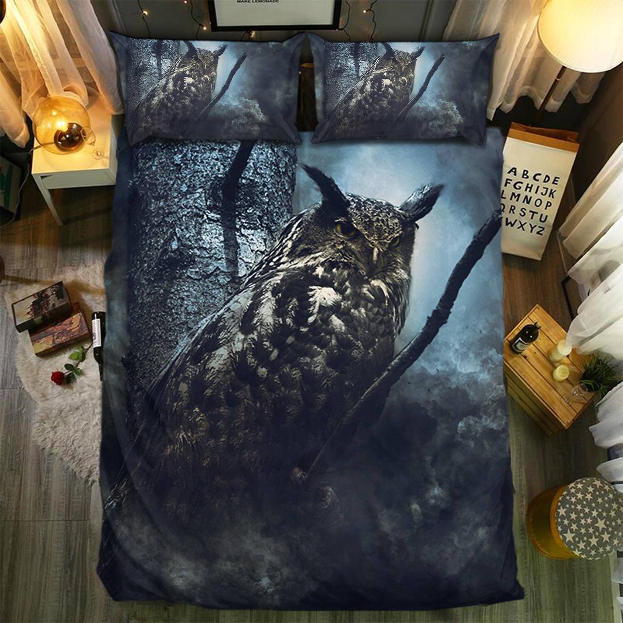 pecial Owl Collection 2808123D Customized Duvet Cover Bedding Sets