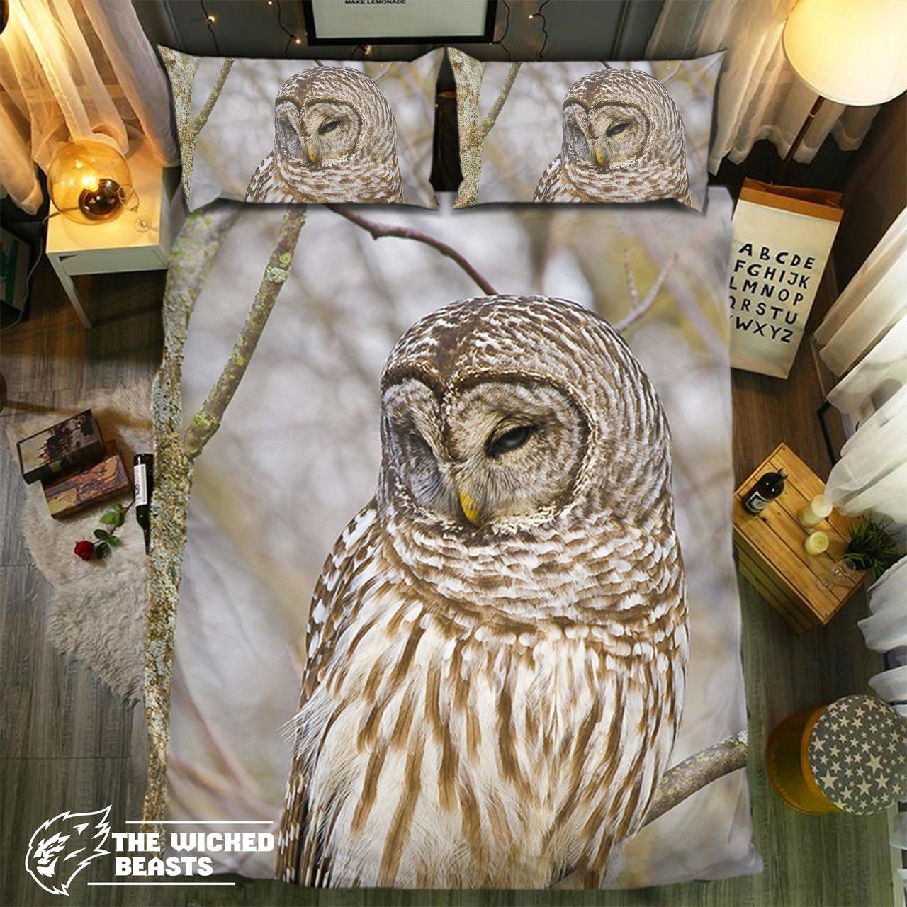 pecial Owl Collection 2808203D Customized Duvet Cover Bedding Sets