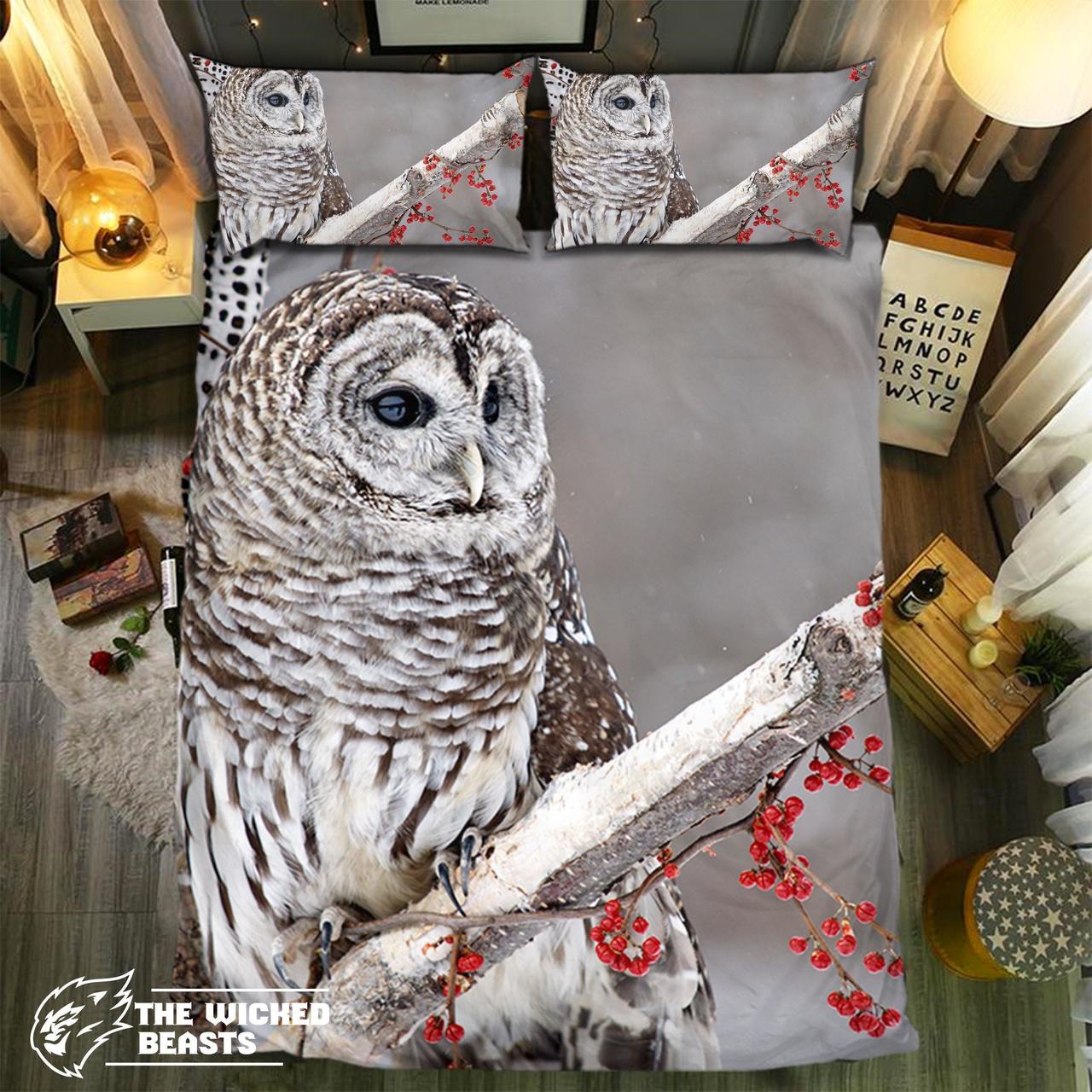 pecial Owl Collection 2808213D Customized Duvet Cover Bedding Sets