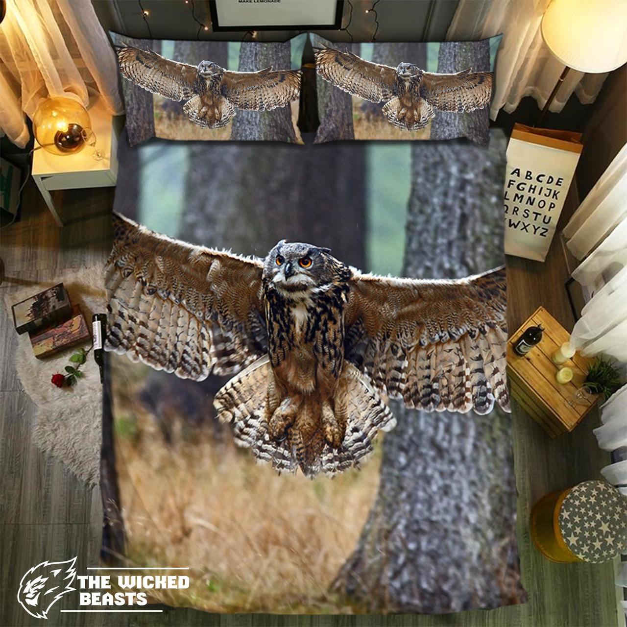 pecial Owl Collection 2808303D Customized Duvet Cover Bedding Sets