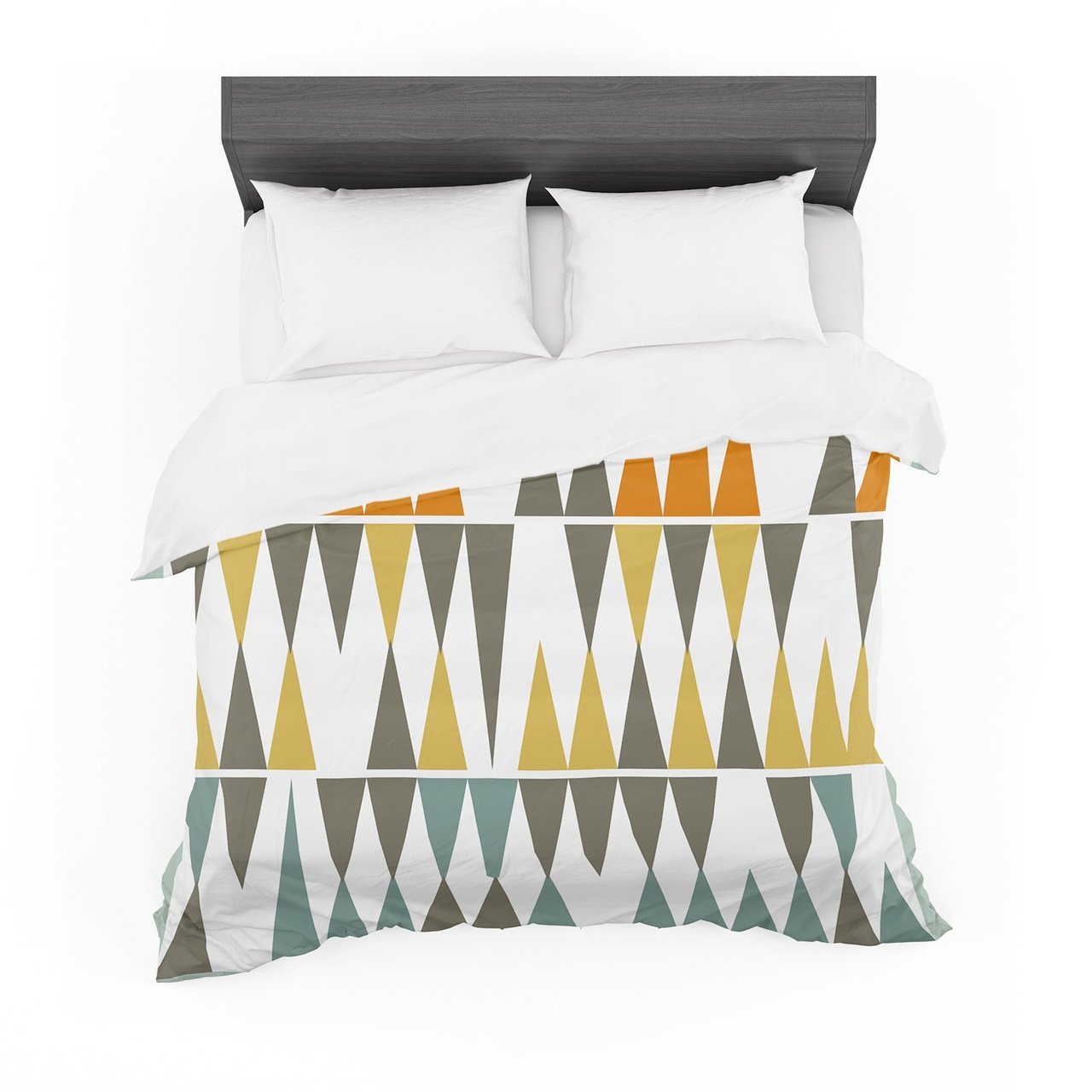 Pellerina Design ‘Diamond Kilim’ Triangles Featherweight3D Customized Duvet Cover Bedding Sets