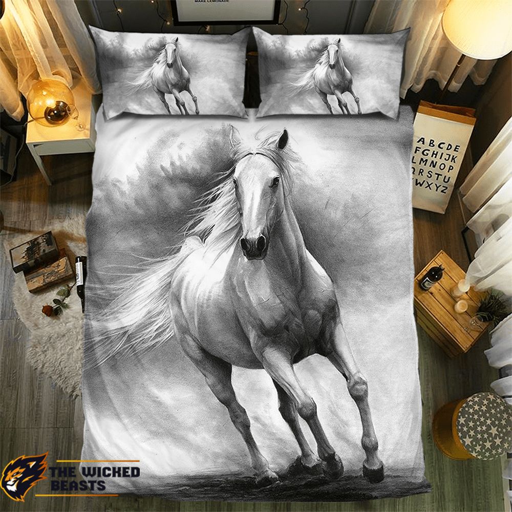 Pencililver Horse 091710 3D Customized Duvet Cover Bedding Sets