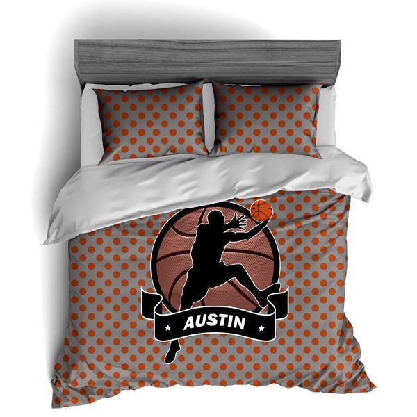 Personalized Basketball Dimples Theme Bedding, Duvet or Comforter