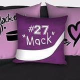 Personalized Hockey Bedding, HOT PINK, I Love Hockey, Hockey Themed Bedroom