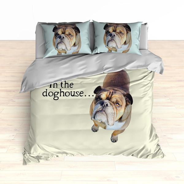 Personalized Photo Memories Comforter or Duvet, Dog Photo Bedding Set, Photo Bedding