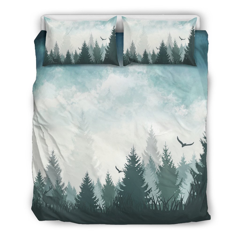 PINE FOREST 3D Customized Duvet Cover Bedding Sets