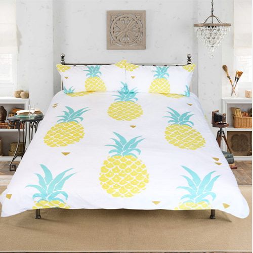 Pineapple Print Bedding Set