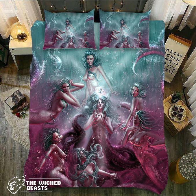 Pink And Blueevenirenss3D Customized Duvet Cover Bedding Sets
