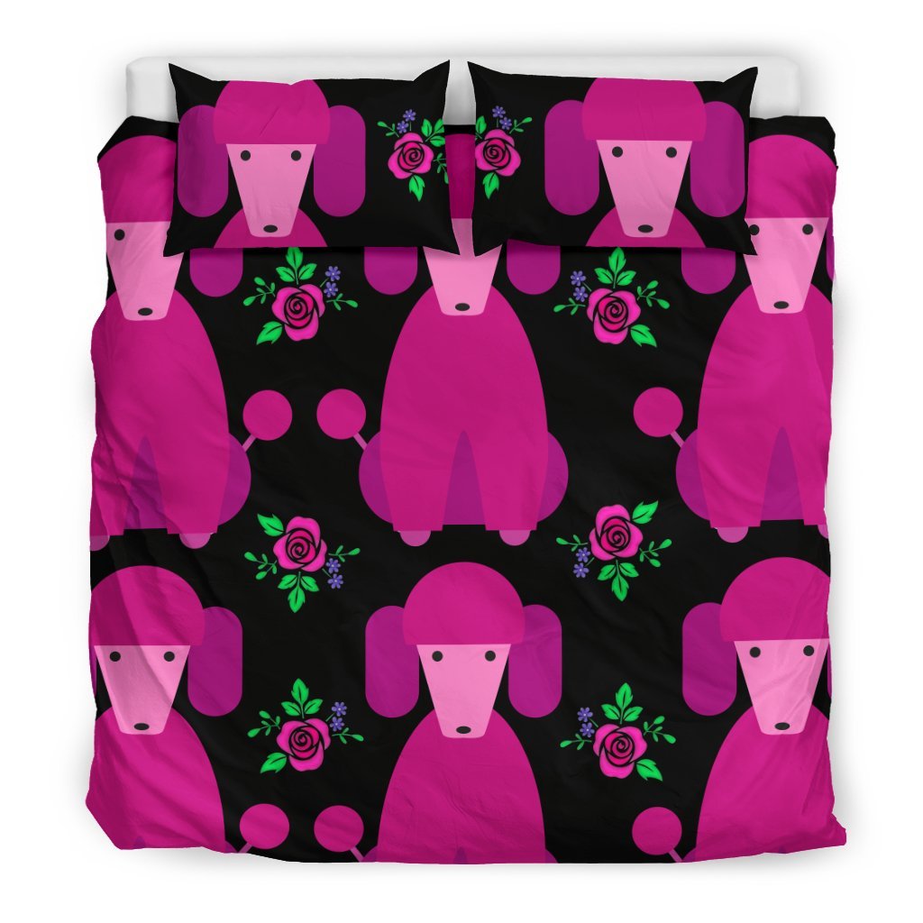 Pink Poodles 3D Customized Duvet Cover Bedding Sets