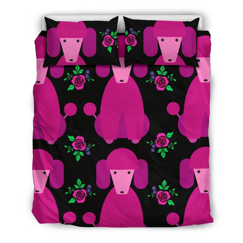 Pink Poodles 3D Customized Duvet Cover Bedding Sets