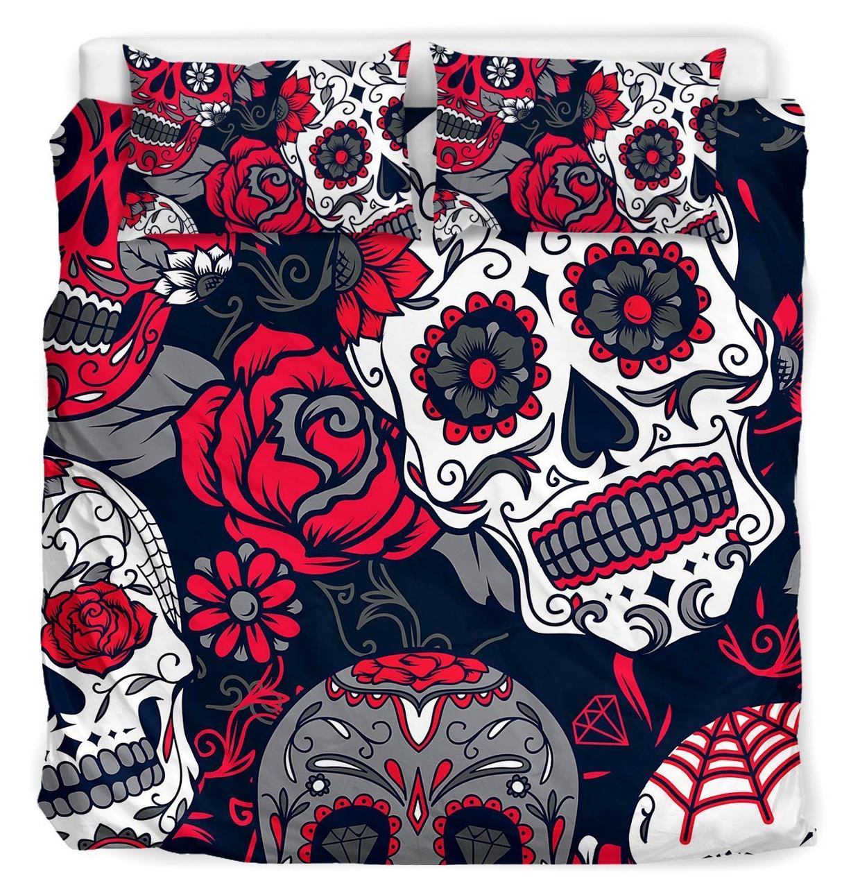 Pink Sugar Skull Bedding Set