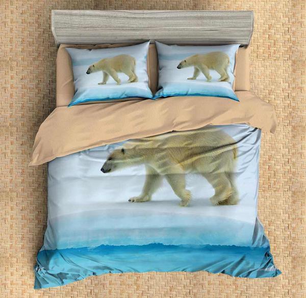 Polar Bear 3D Customized Duvet Cover Bedding Sets