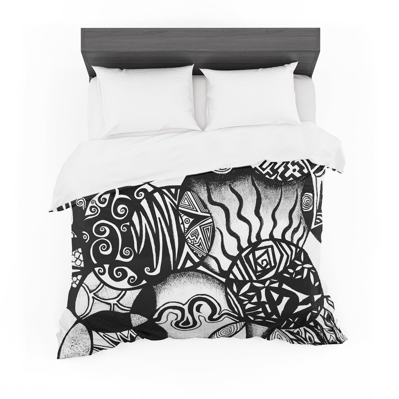 Pom Graphic Design ‘Circles and Life’ Cotton3D Customized Duvet Cover Bedding Sets