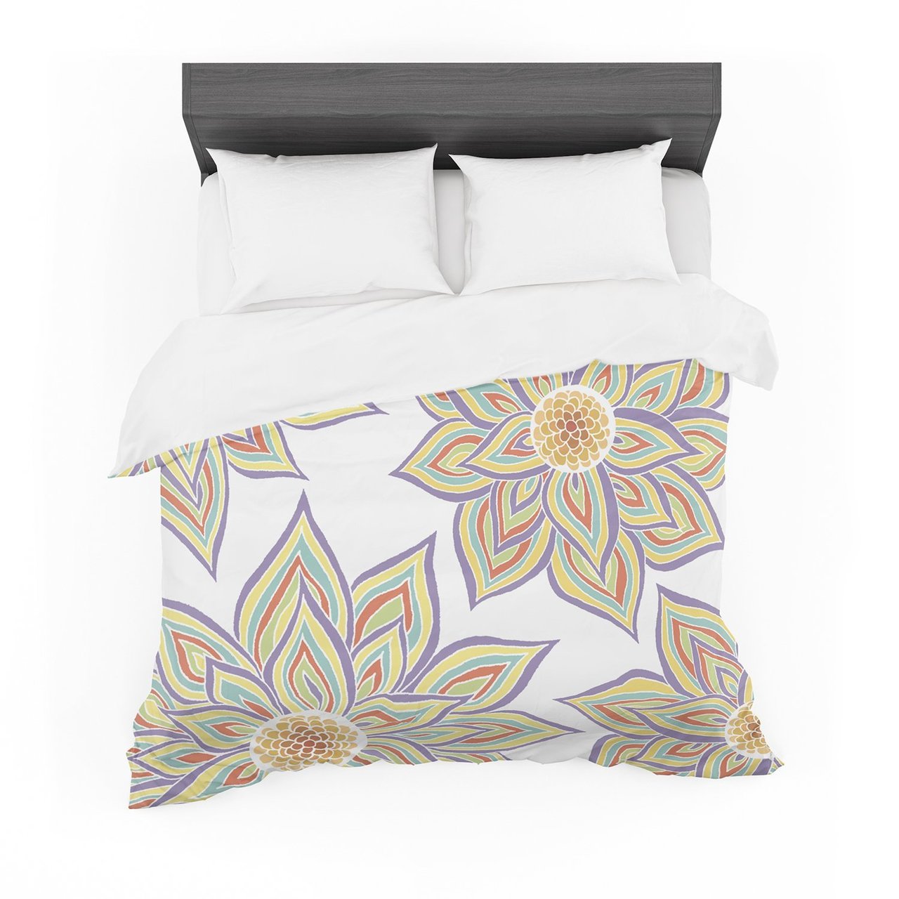 Pom Graphic Design ‘Floral Rhythm’ Cotton3D Customized Duvet Cover Bedding Sets