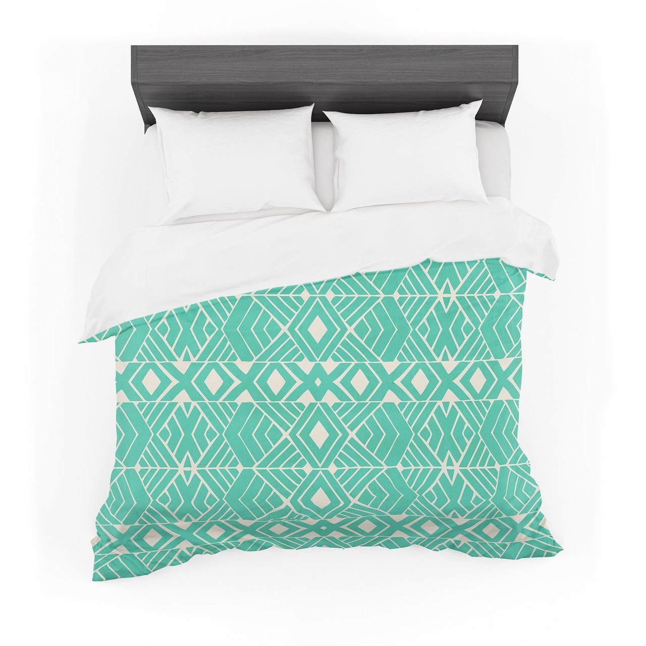 Pom Graphic Design ‘Going Native’ Teal Featherweight3D Customized Duvet Cover Bedding Sets