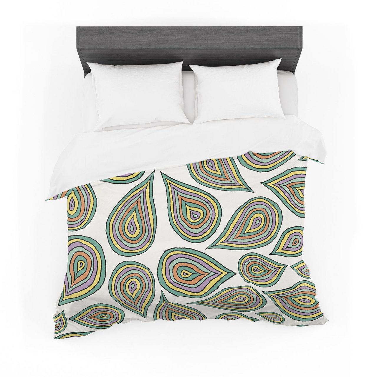 Pom Graphic Design ‘Its Raining Leaves’ Cotton3D Customized Duvet Cover Bedding Sets