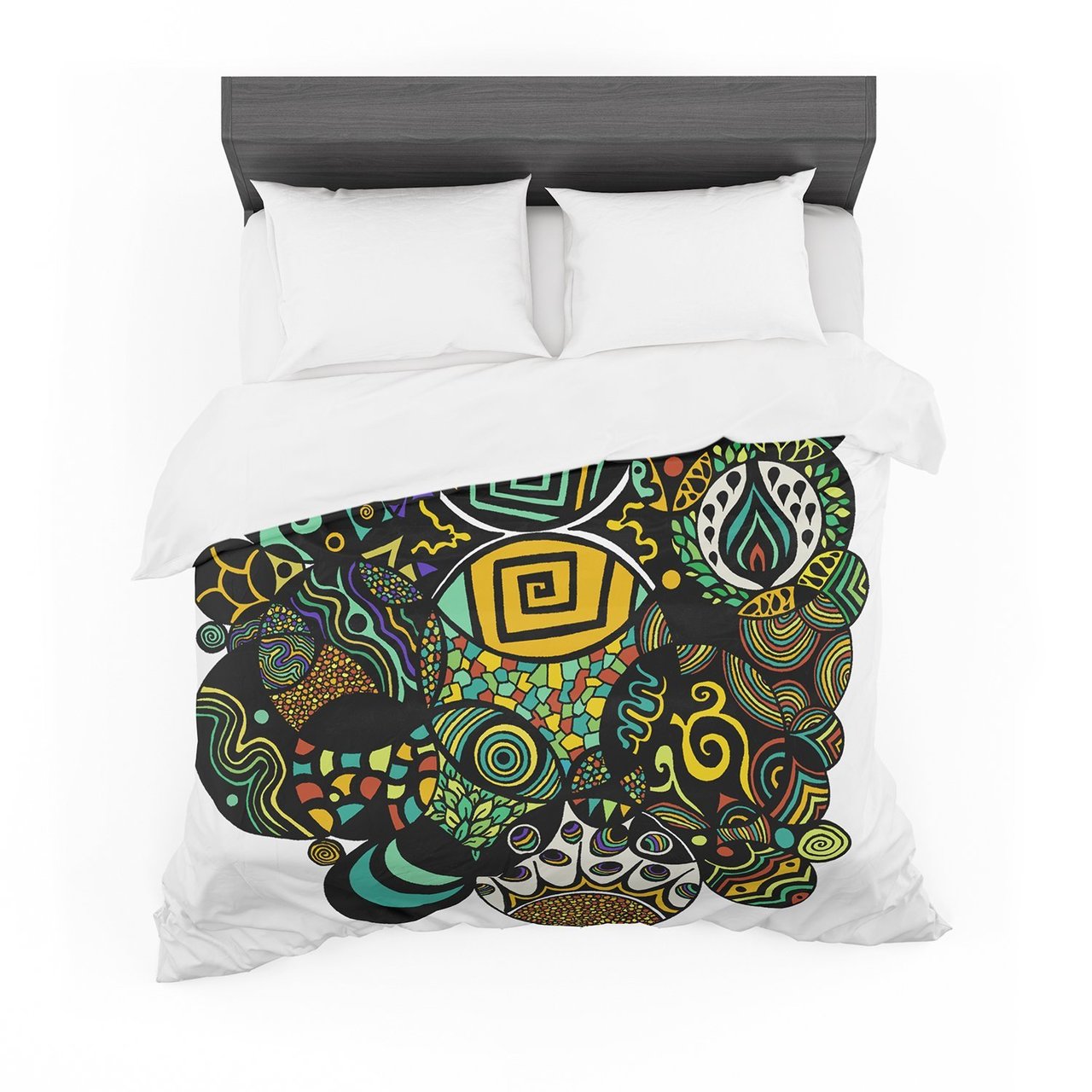 Pom Graphic Design ‘Multicolor Life’ Cotton3D Customized Duvet Cover Bedding Sets