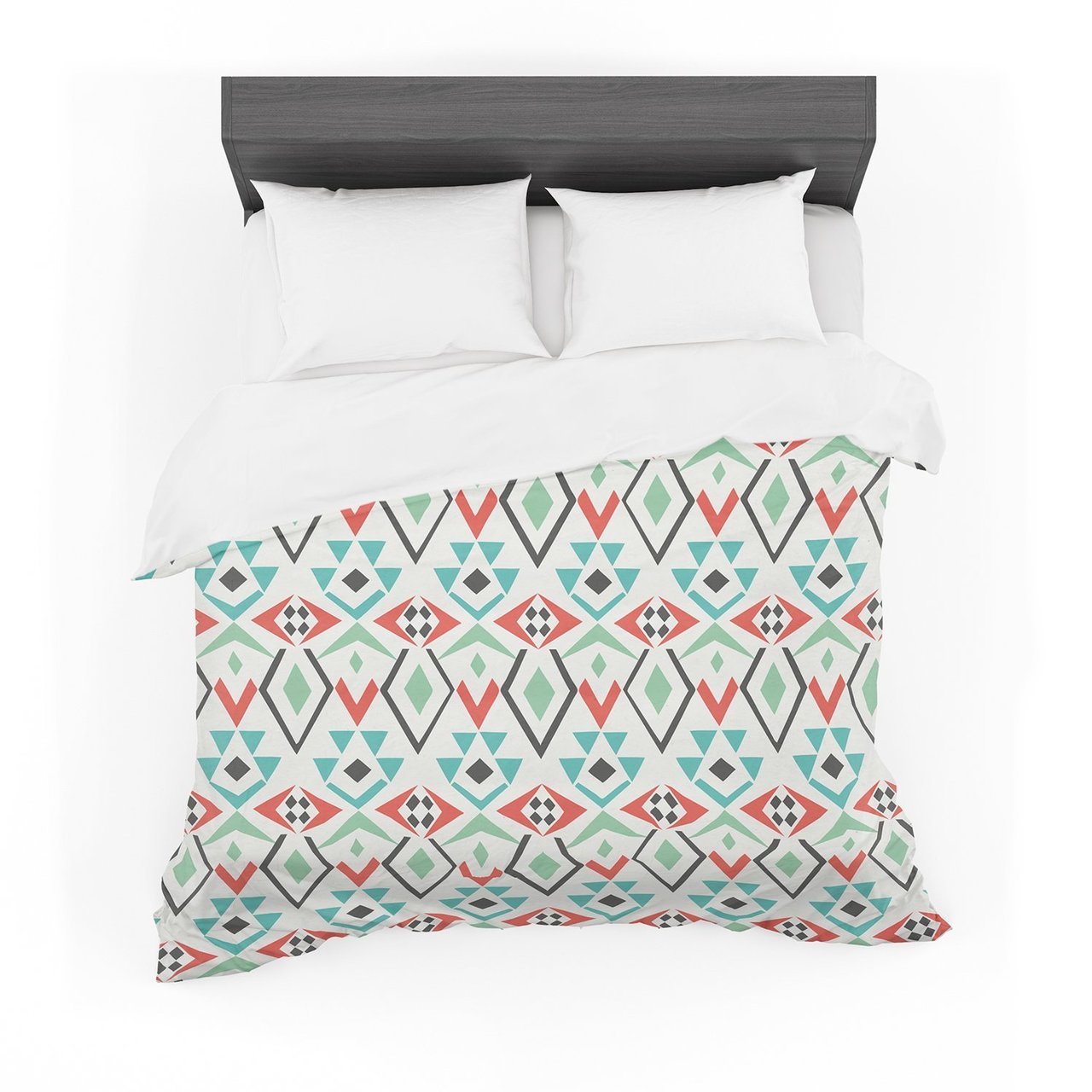 Pom Graphic Design ‘Tribal Marrakech’ Red White Featherweight3D Customized Duvet Cover Bedding Sets