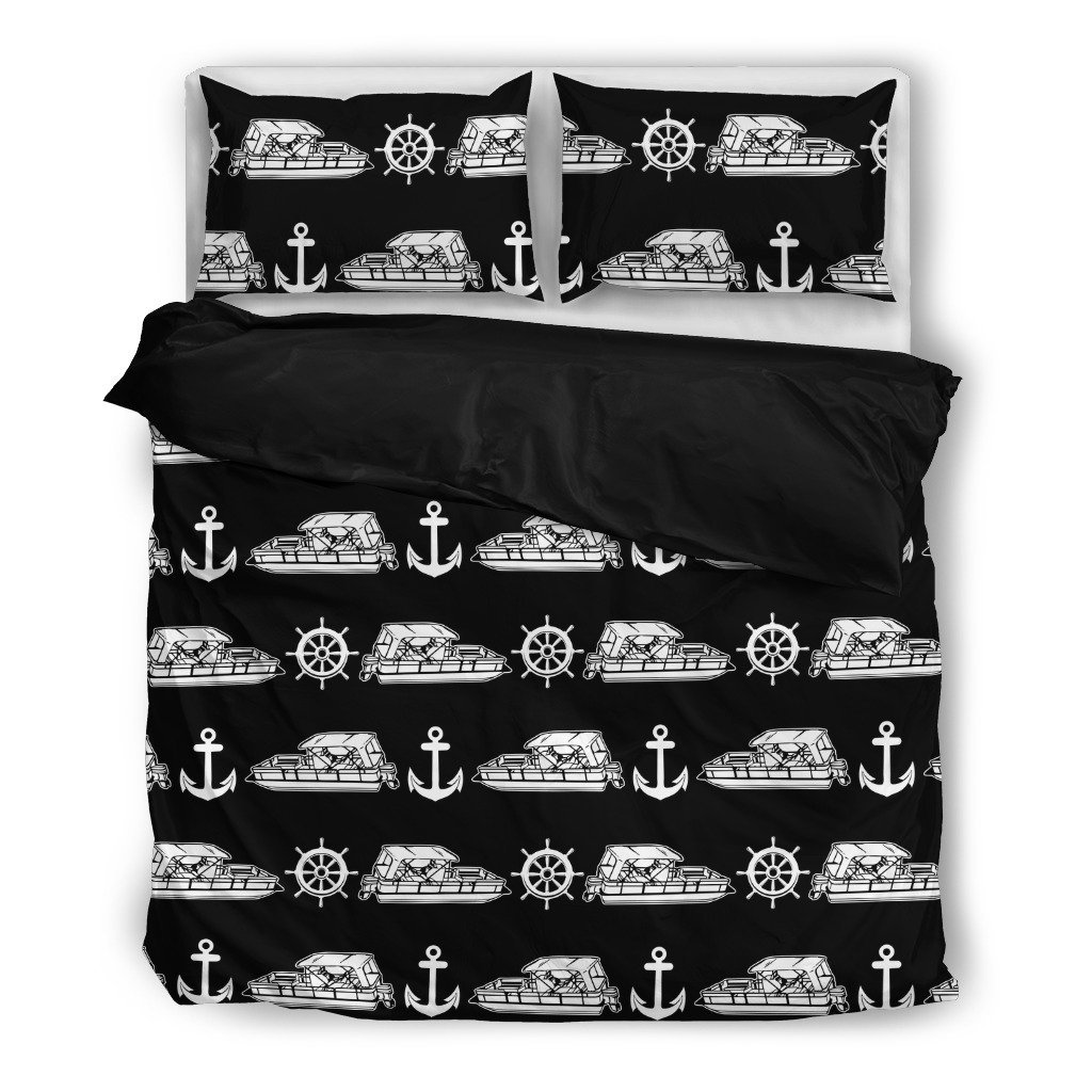 Pontoon Boat Anchor Rudder c006 c012 pb00833D Customized Duvet Cover Bedding Sets