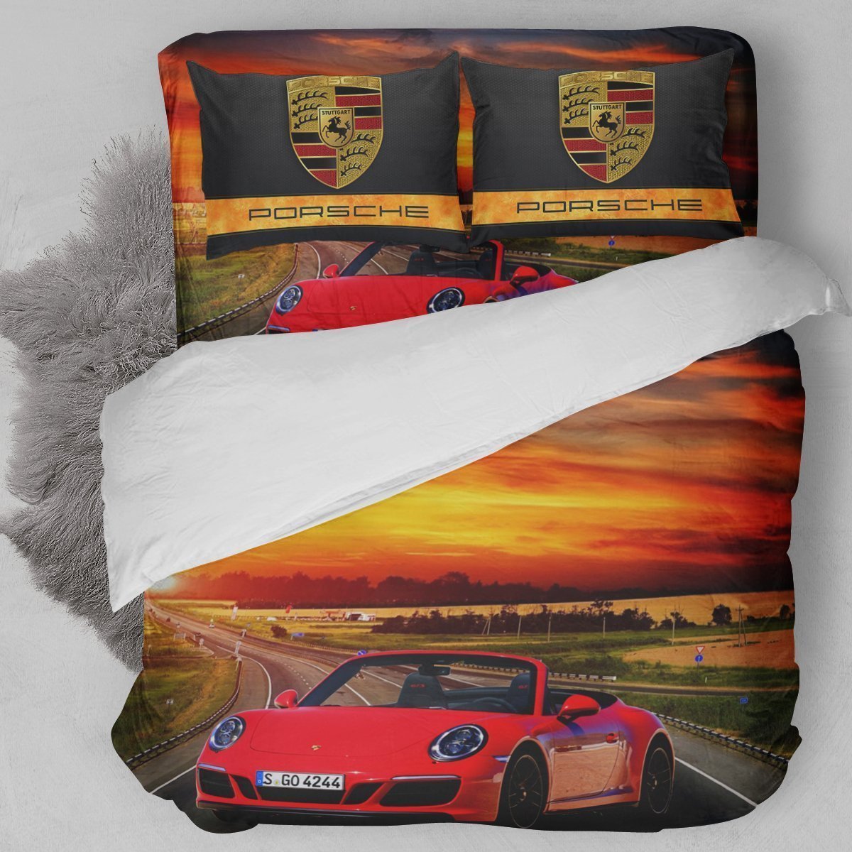 Porsche 911 Carrera GTS Cabriolet 17 Bedding Set