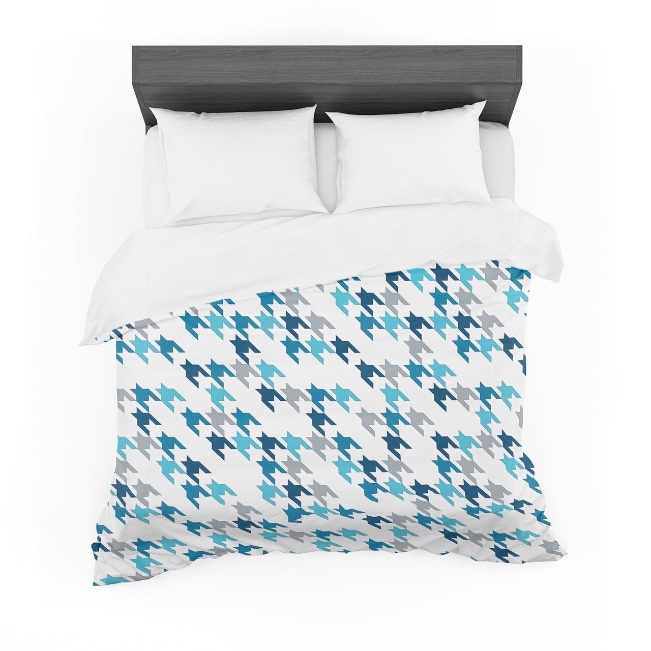 Project M ‘Blue Tooth’ Navy White Cotton3D Customized Duvet Cover Bedding Sets