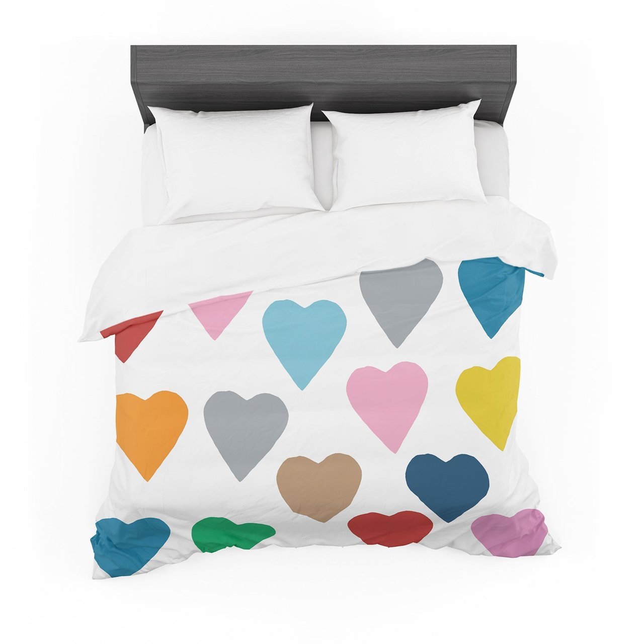 Project M ‘Colorful Hearts’ Cotton3D Customized Duvet Cover Bedding Sets