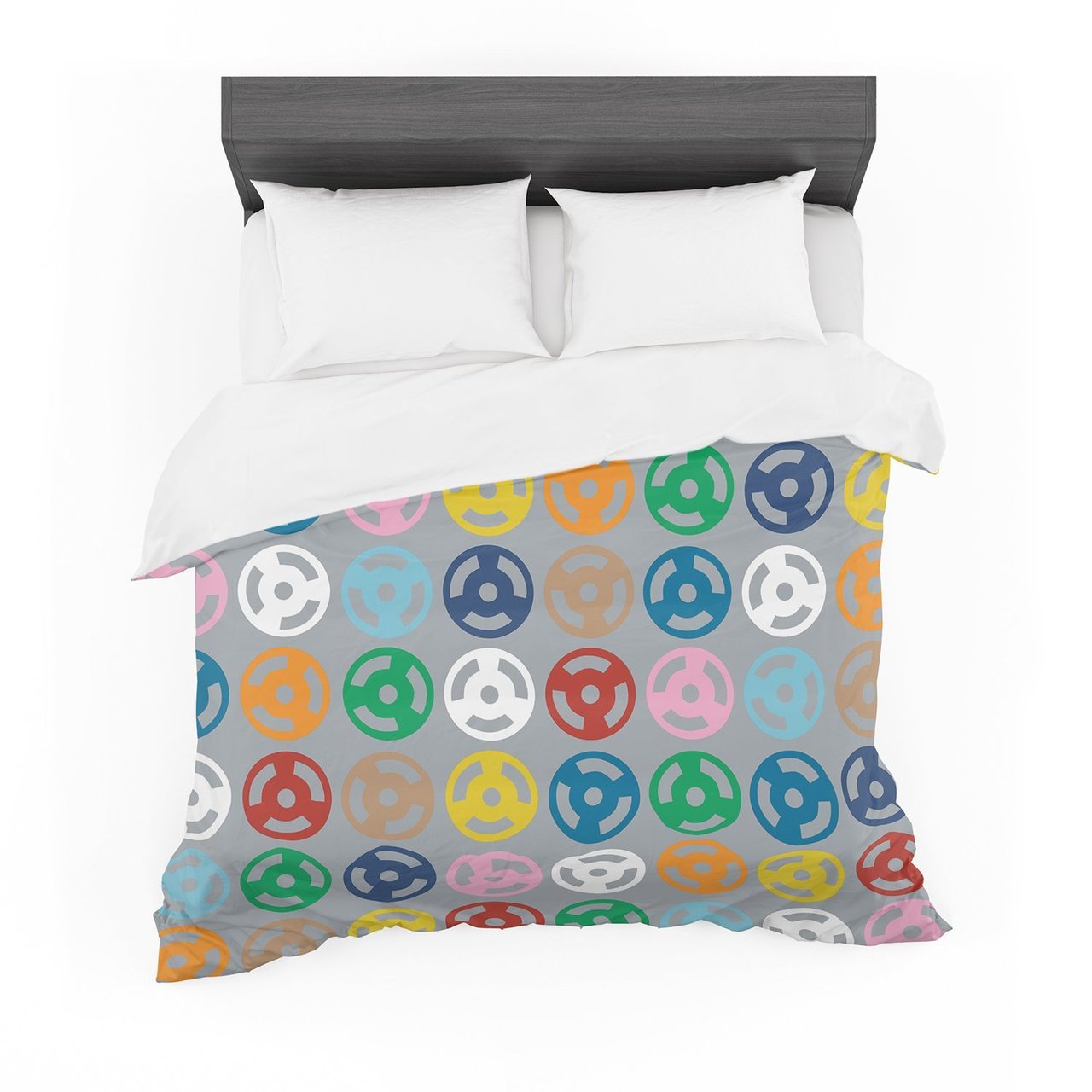 Project M ‘Roll with it on Grey’ Cotton3D Customized Duvet Cover Bedding Sets