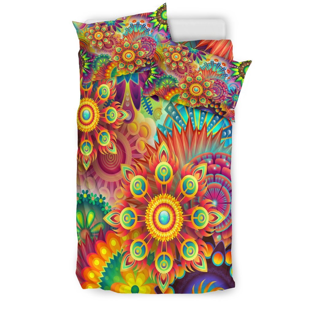 Psychedelic 3D Customized Duvet Cover Bedding Sets