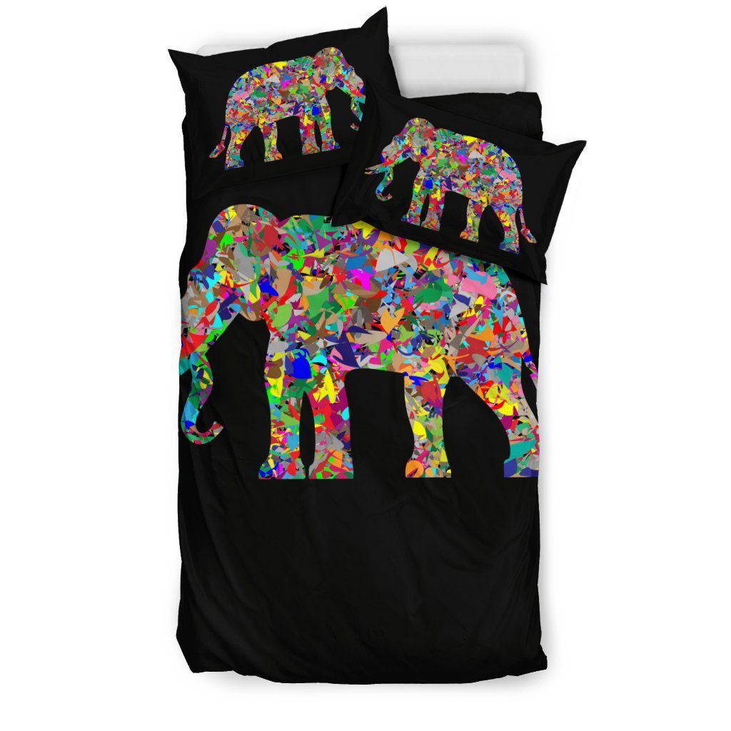 Psychedelic Elephant 3D Customized Duvet Cover Bedding Sets