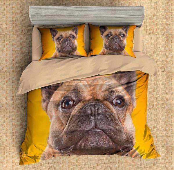 Pug 2 3D Customized Duvet Cover Bedding Sets