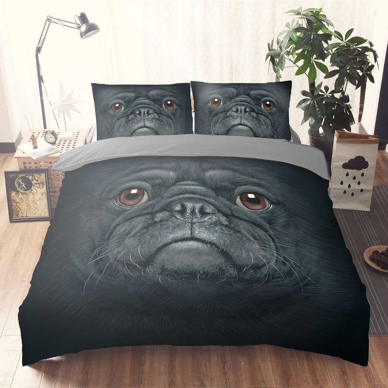 PUG DOG 3D Customized Duvet Cover Bedding Sets