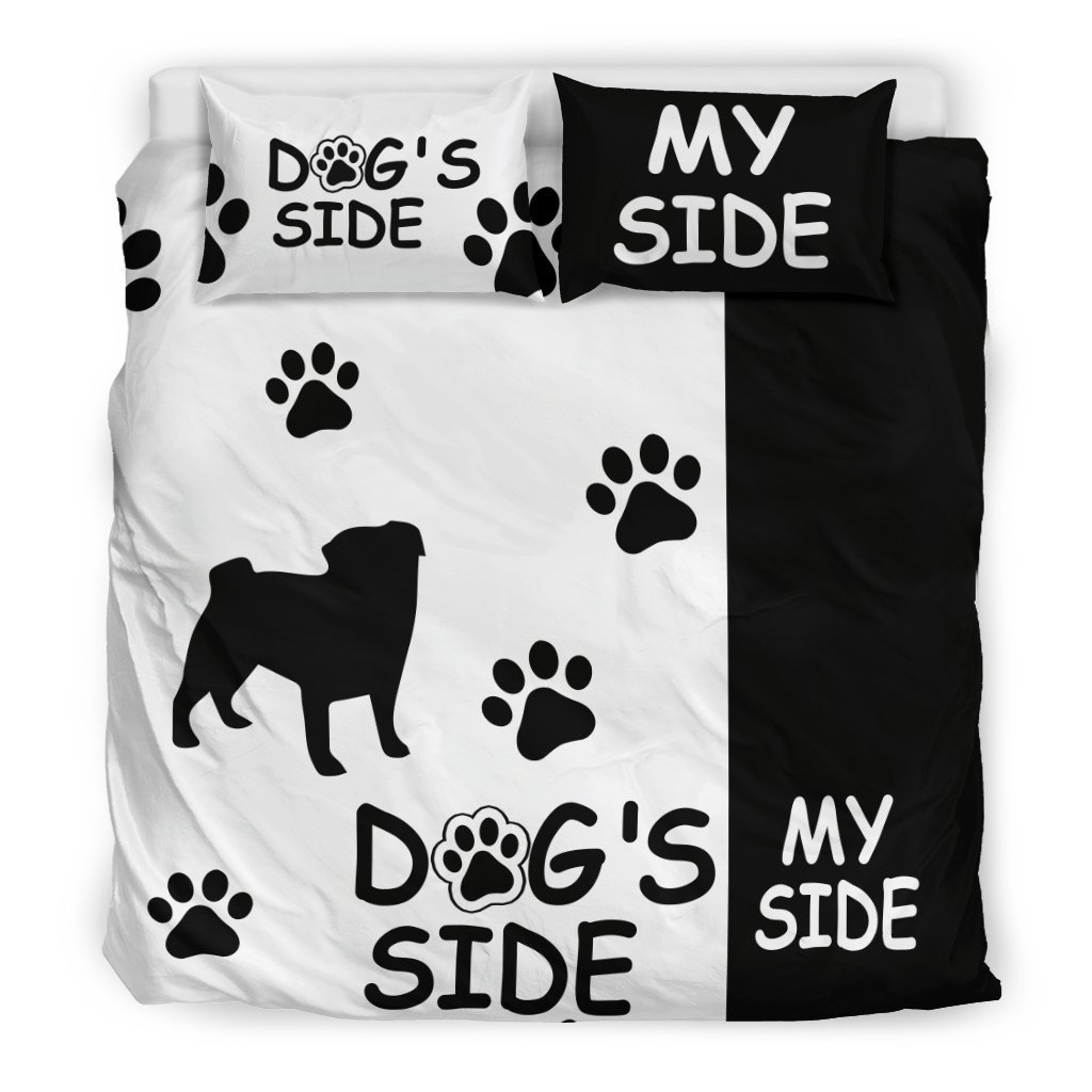PUG DOG’S SIDE MY SIDE BEDDING SET