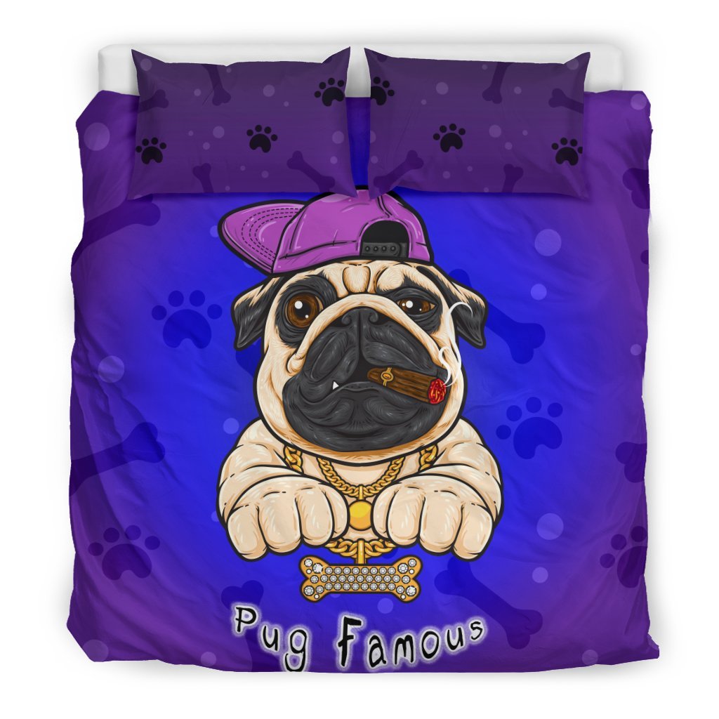 Pug Famous 3D Customized Duvet Cover Bedding Sets