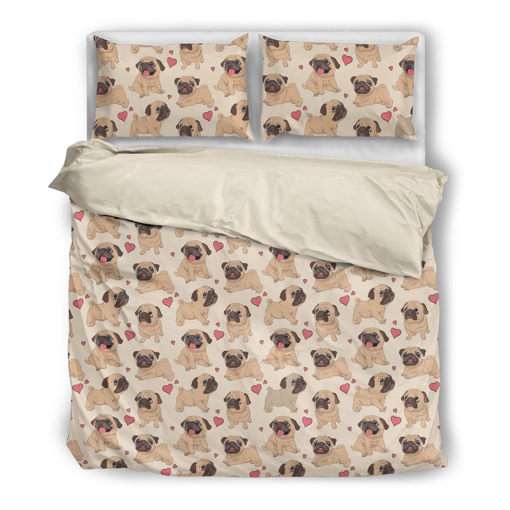 Pug Pattern dg00773D Customized Duvet Cover Bedding Sets