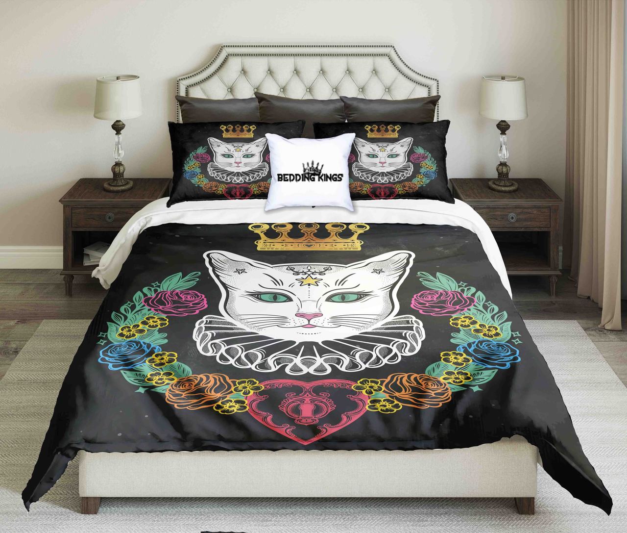 Queen Cat Luxury | kings3D Customized Duvet Cover Bedding Sets