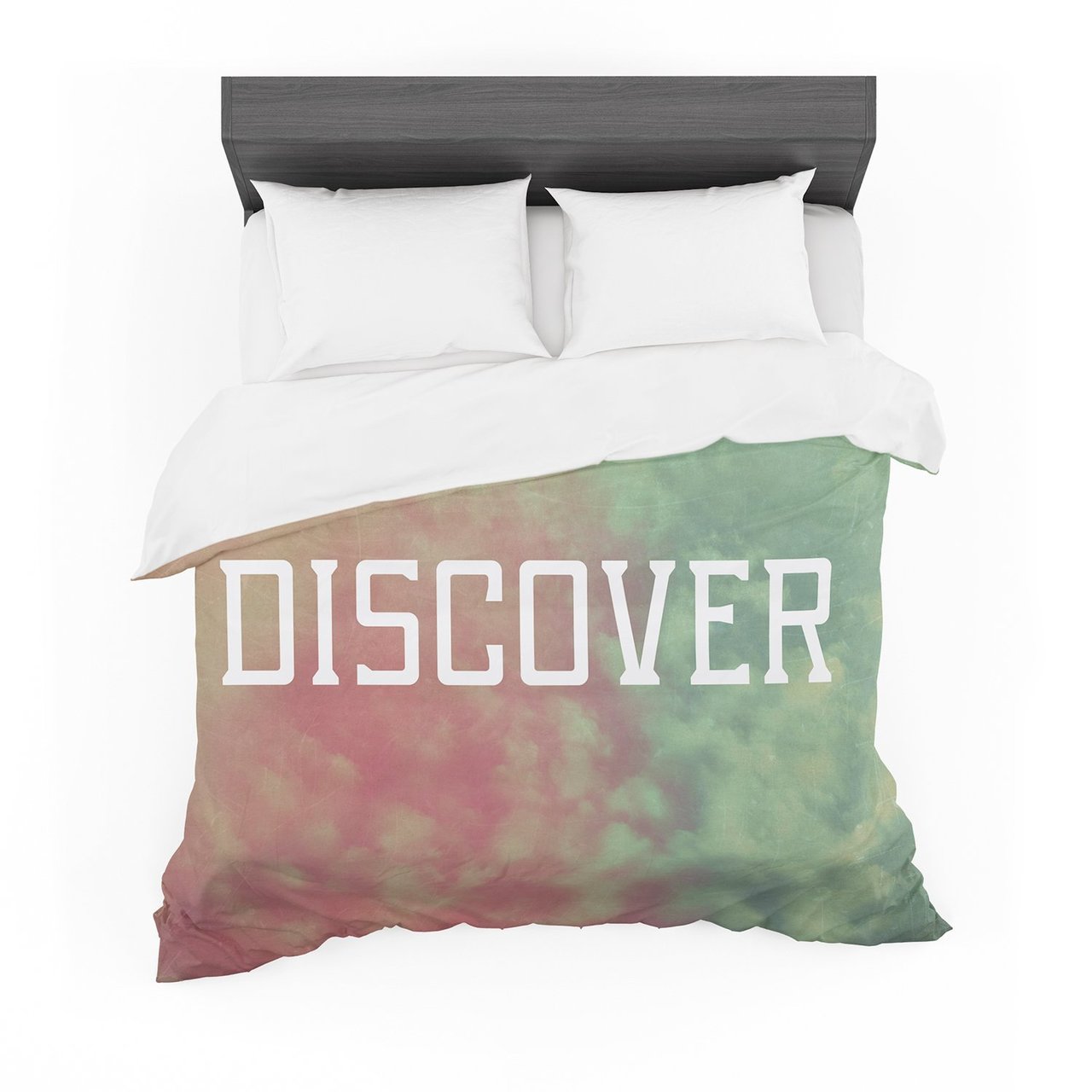 Rachel Burbee ‘Discover’ Green Orange Featherweight3D Customized Duvet Cover Bedding Sets
