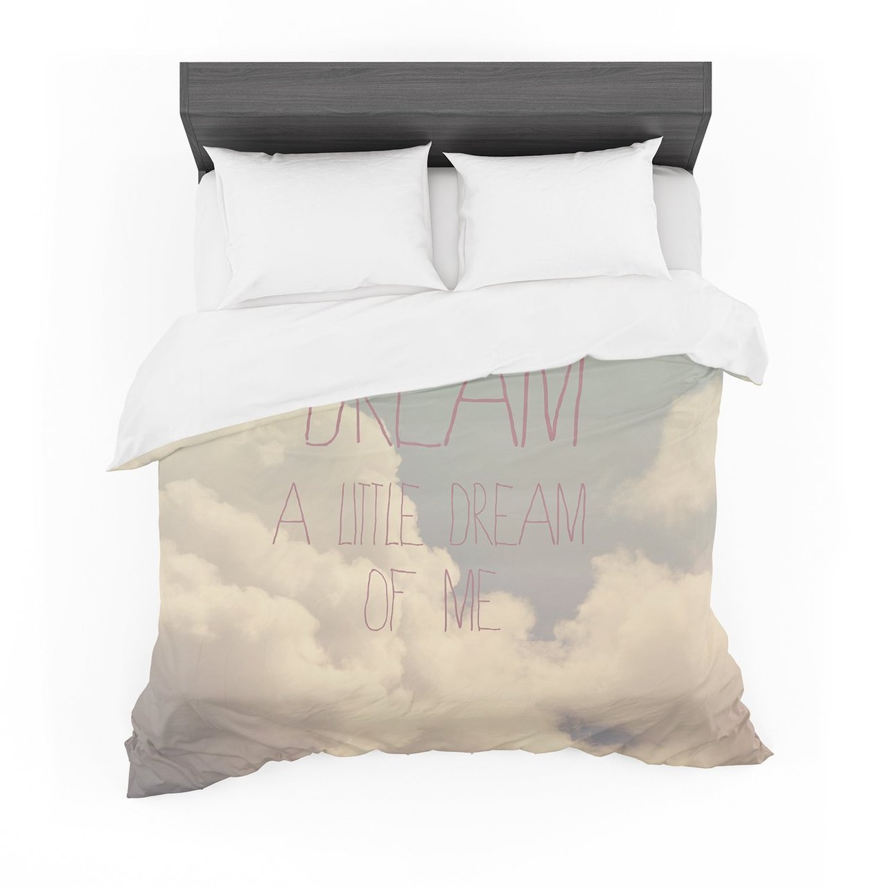 Rachel Burbee ‘Dream of Me’ Tan White Featherweight3D Customized Duvet Cover Bedding Sets