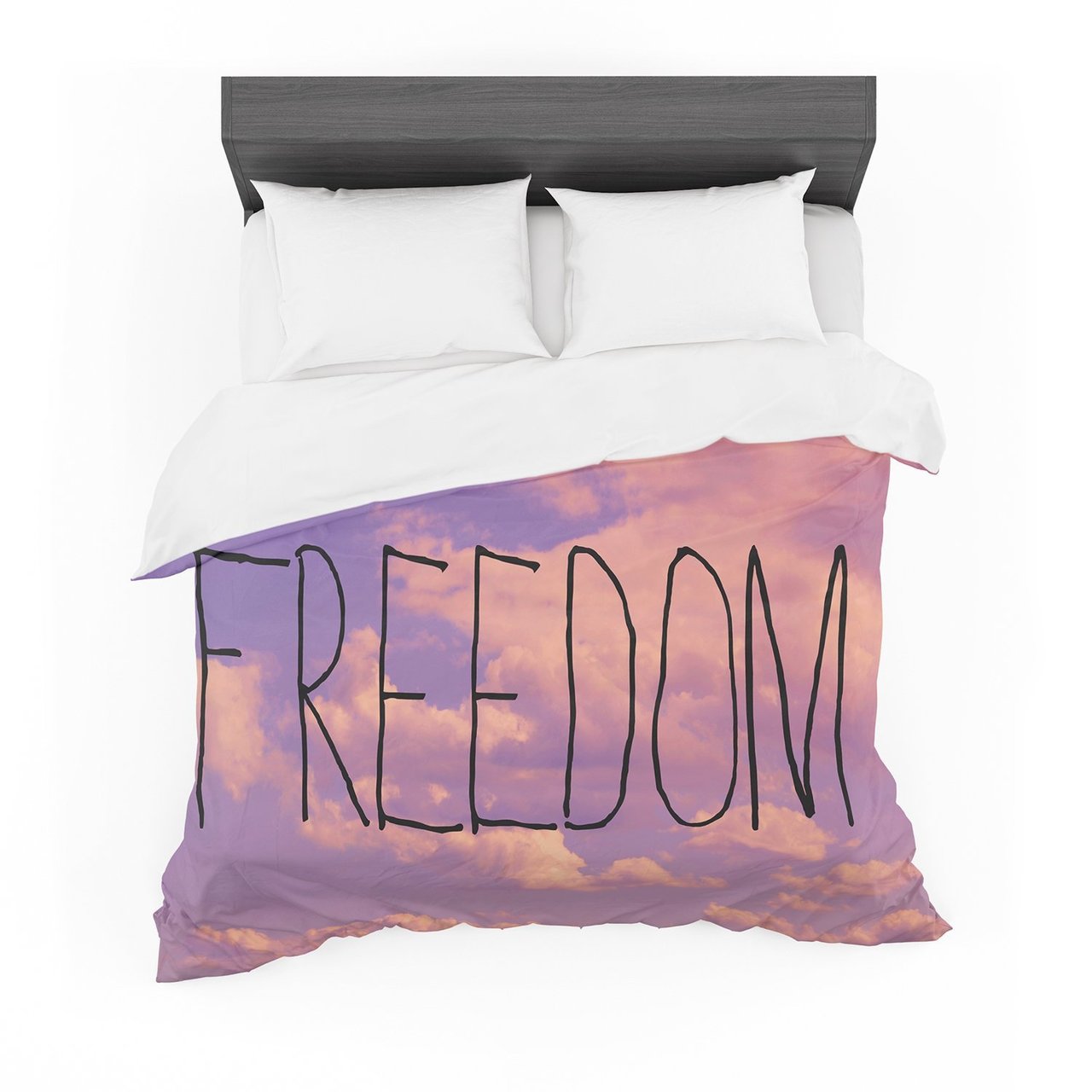 Rachel Burbee ‘Freedom’ Pink Purple Featherweight3D Customized Duvet Cover Bedding Sets