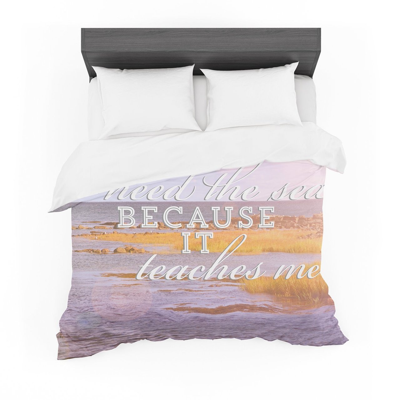 Rachel Burbee ‘I Need Theea’ Pink Typography Featherweight3D Customized Duvet Cover Bedding Sets