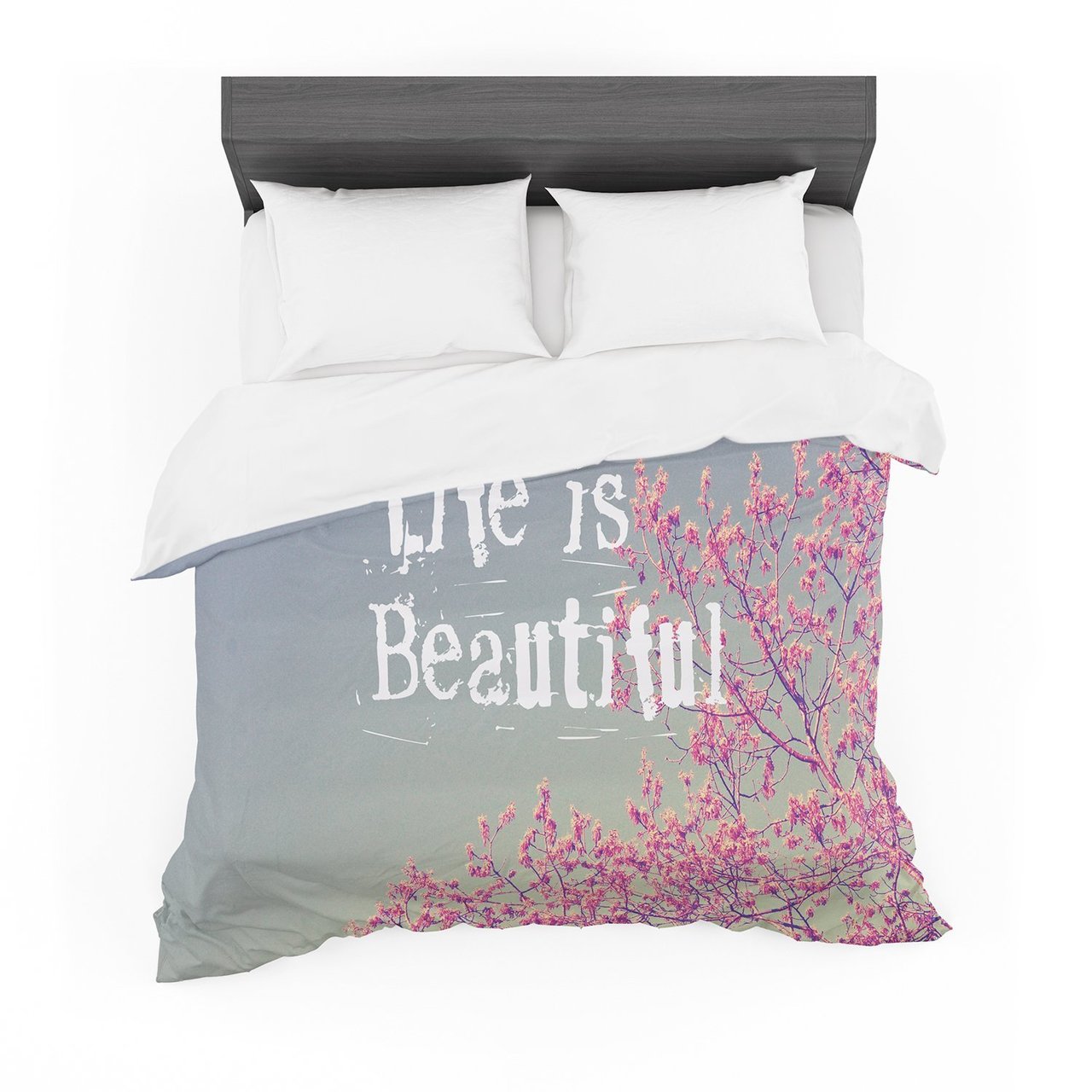Rachel Burbee ‘Life is Beautiful’ Cotton3D Customized Duvet Cover Bedding Sets
