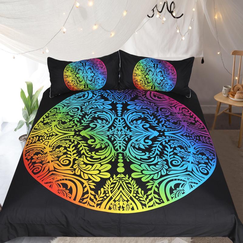 Rainbow Mandala (2tyles)3D Customized Duvet Cover Bedding Sets