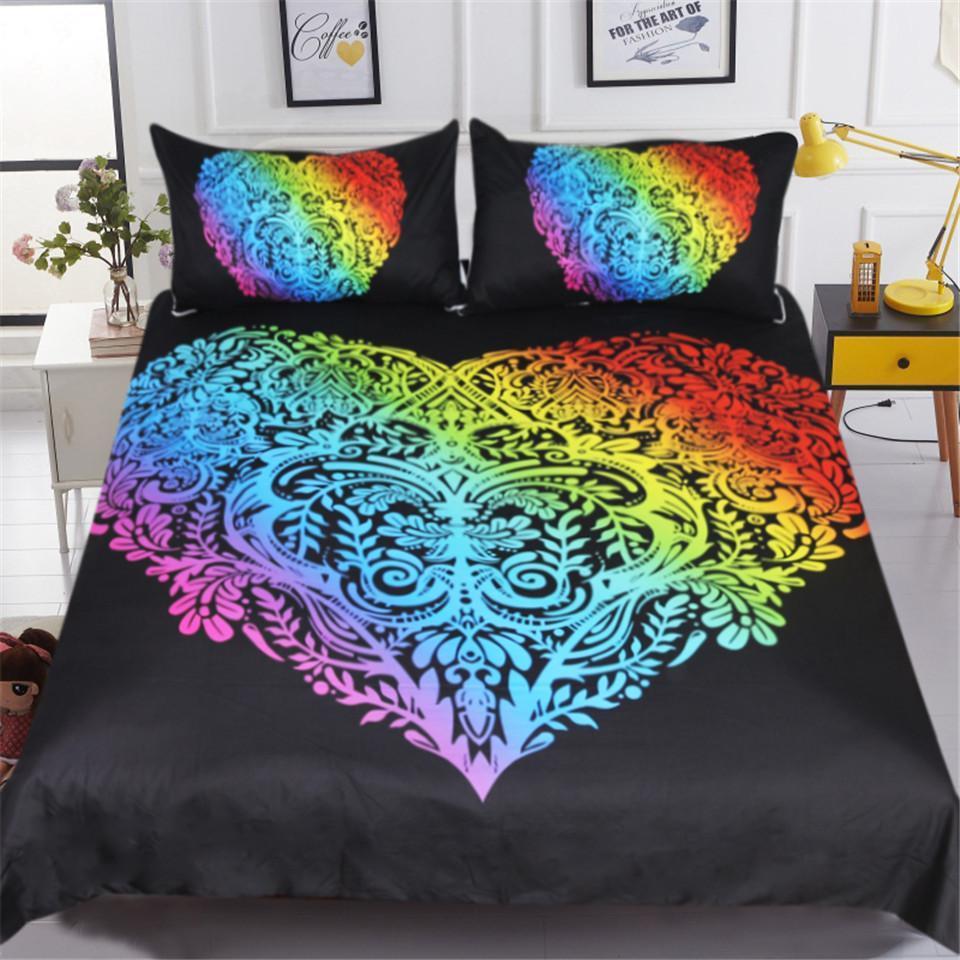 Rainbow Mandala Bedding Set (2 Styles)