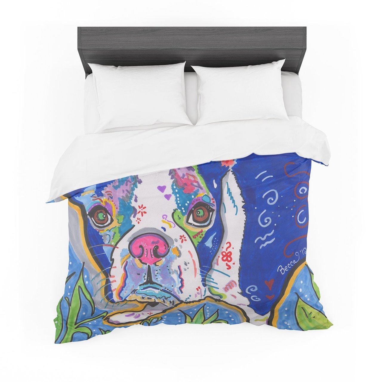 Rebecca Fischer ‘Addy Mae’ Pug Terrier Featherweight3D Customized Duvet Cover Bedding Sets