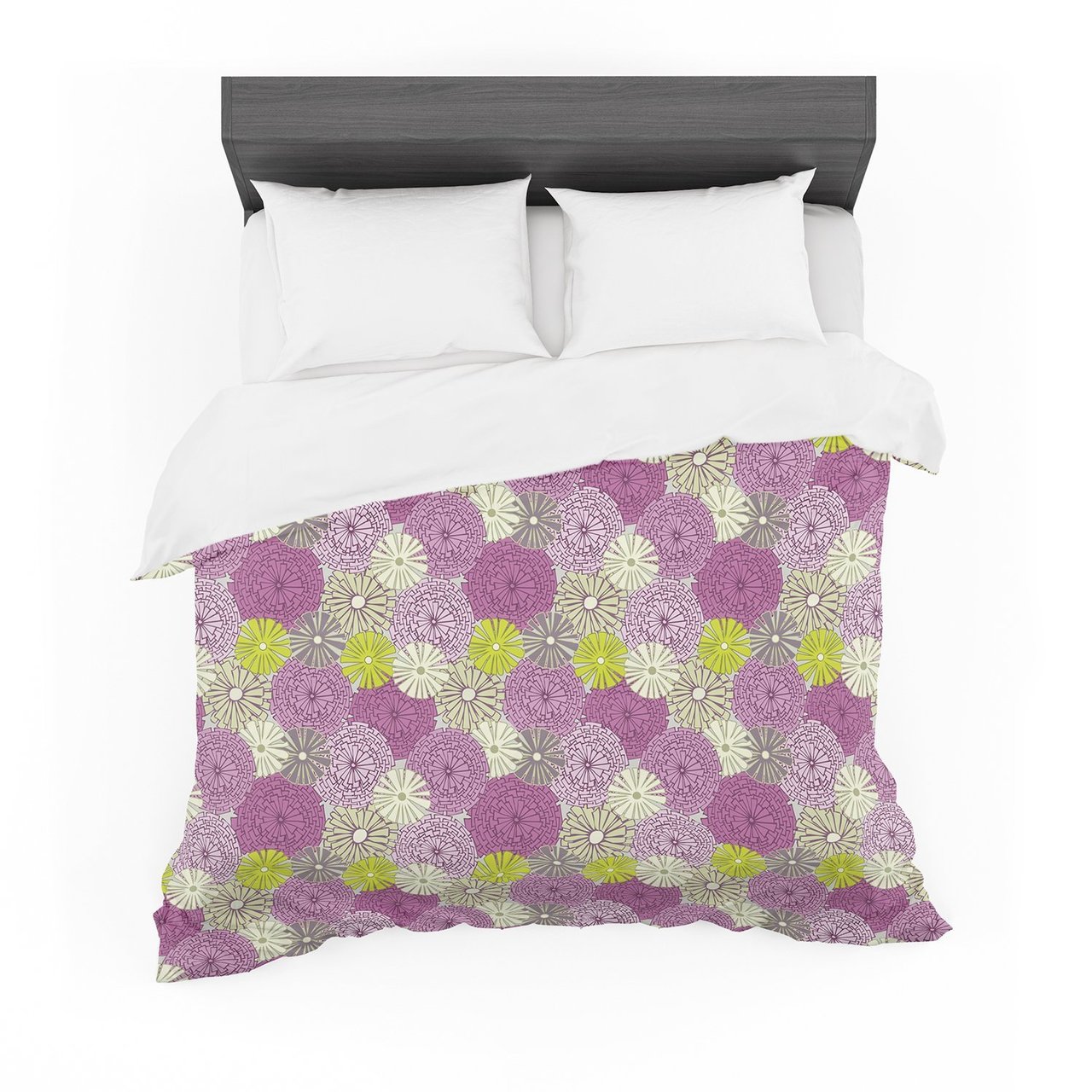 Rhapsody Purple Pink Cotton3D Customized Duvet Cover Bedding Sets