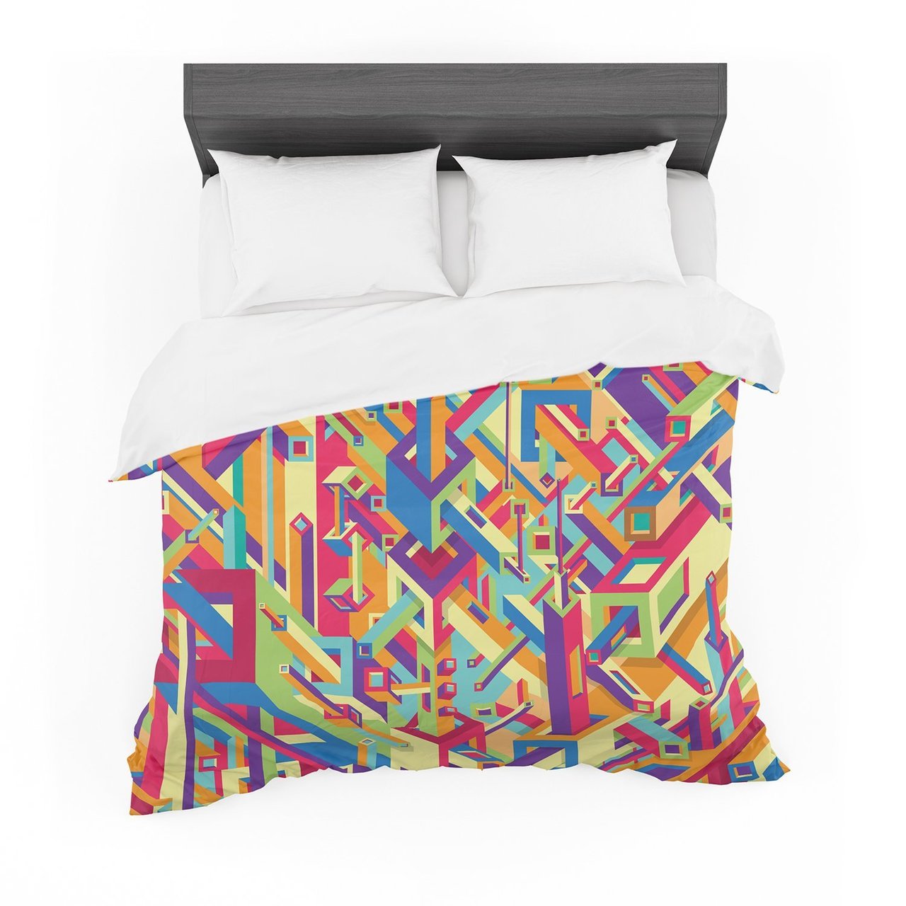 Roberlan ‘Buracos’ Abstract Multicolor Featherweight3D Customized Duvet Cover Bedding Sets