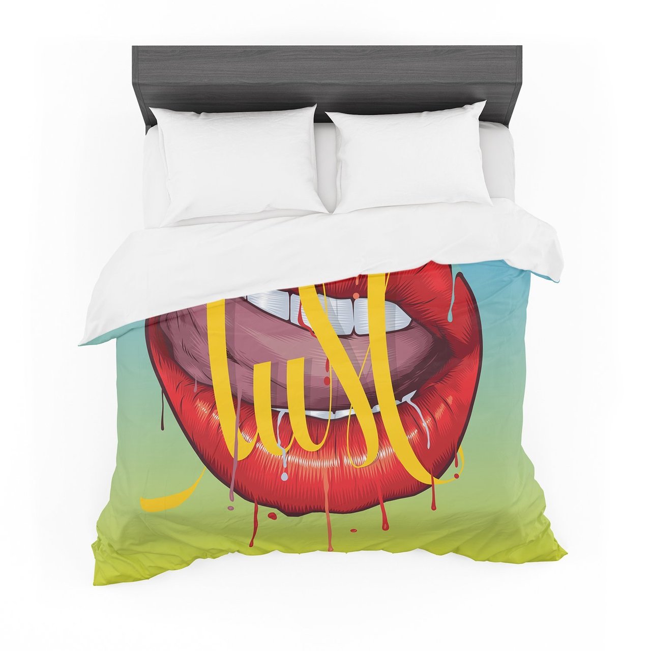 Roberlan ‘Lust’ Kiss Lips Featherweight3D Customized Duvet Cover Bedding Sets